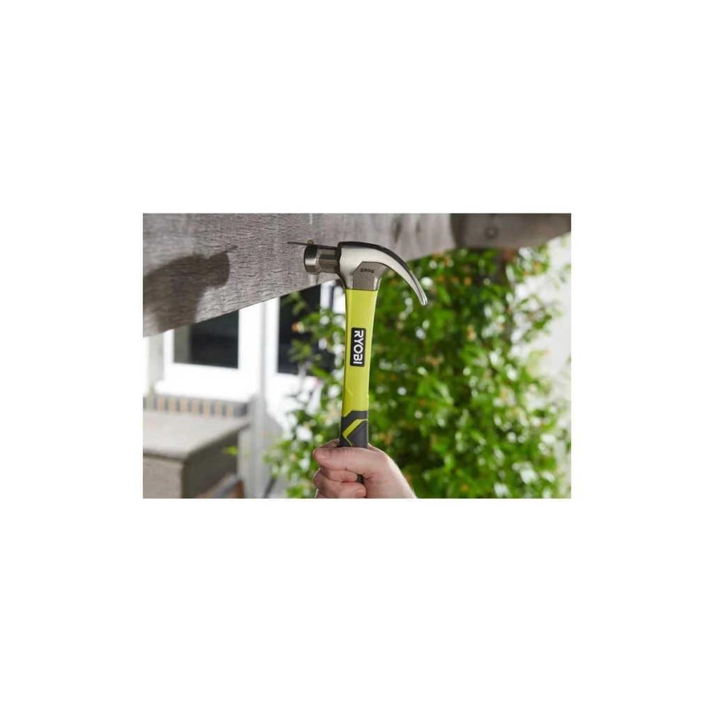 Молоток Ryobi столярний RHHCC450, 450г, магнітний утримувач, рукоятка скловолокно (5132006033) - изображение 4