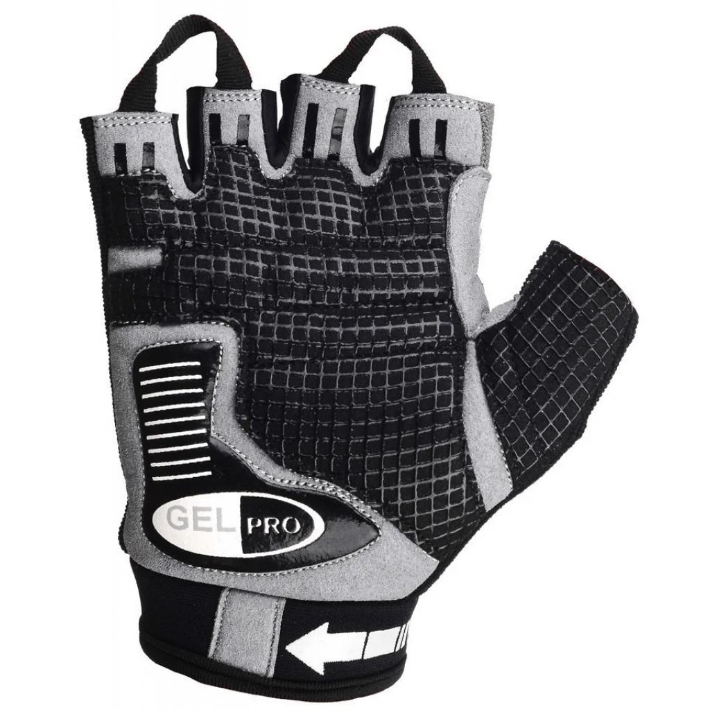 Велорукавиці PowerPlay 5019 Black/Grey M (5019_M_Grey) - зображення 3