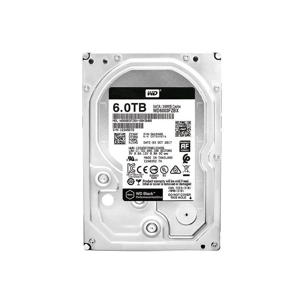 Жорсткий диск 3.5" 6TB WD (# WD6003FZBX #) - зображення 1