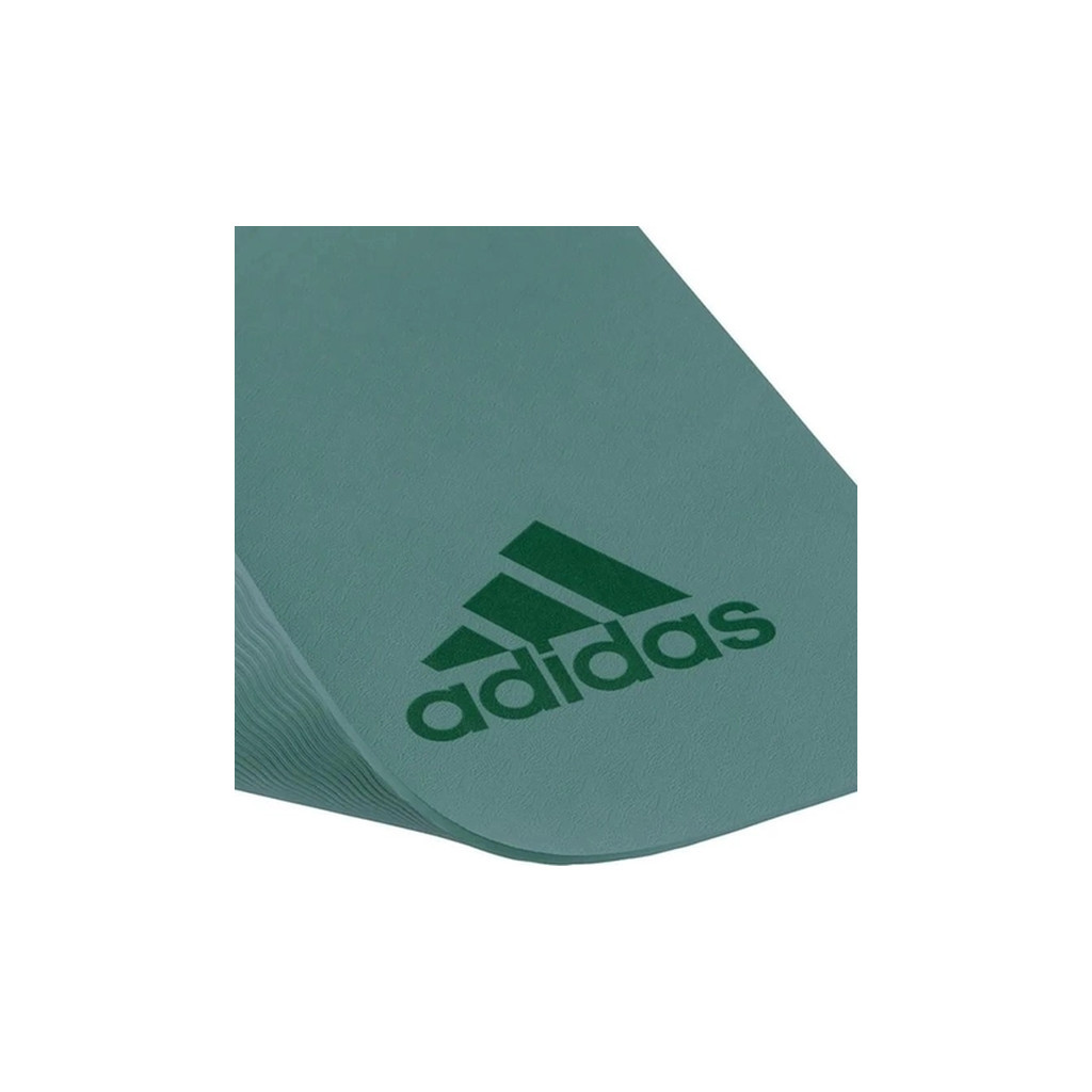 Килимок для йоги Adidas Premium Yoga Mat Уні 176 х 61 х 0,5 см Темно-зелений (ADYG-10300RG) - зображення 3