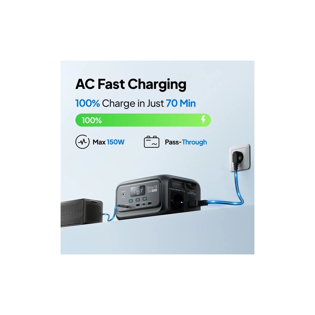 Зарядна станція BLUETTI Elite 10, 200W, 128Wh (EL10) - зображення 9