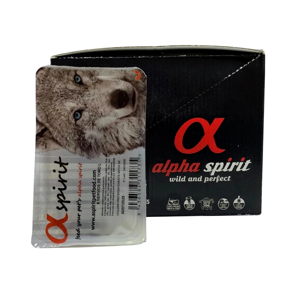 Ласощі для собак Alpha Spirit Bully Stick 8 шт L (8436586311735) - зображення 1