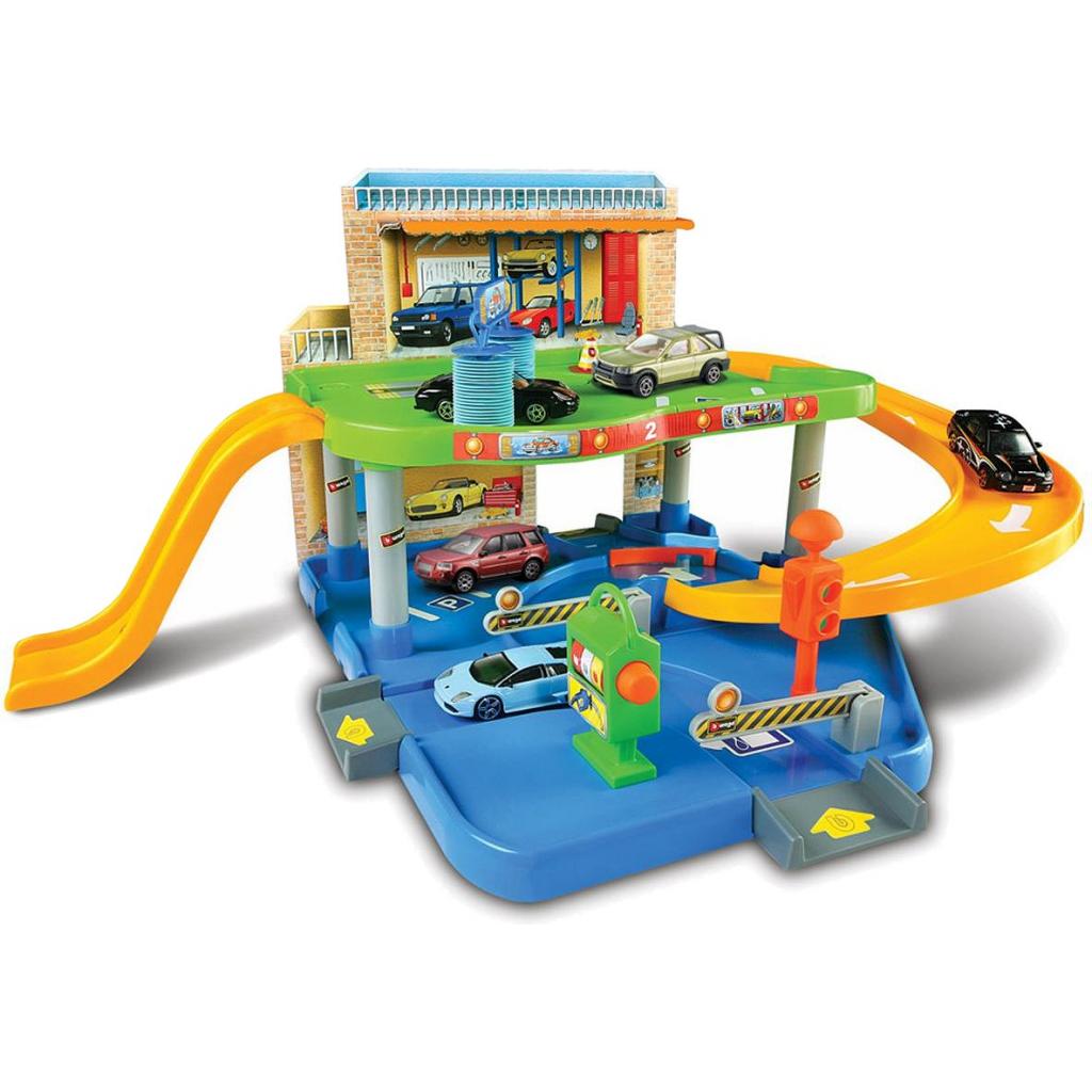Ігровий набір Bburago Гараж (2 рівні, 1 машинка 1:43) (18-30039) - зображення 1