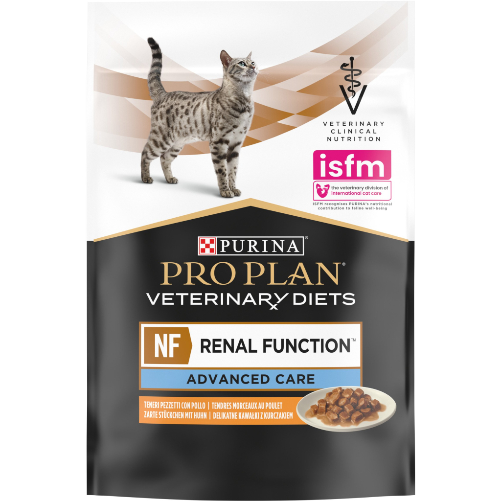 Вологий корм для кішок Purina Pro Plan Veterinary Diets NF Renal Function Advanced Care При патології нирок З куркою 10 x 85 г (7613287873644) - зображення 2