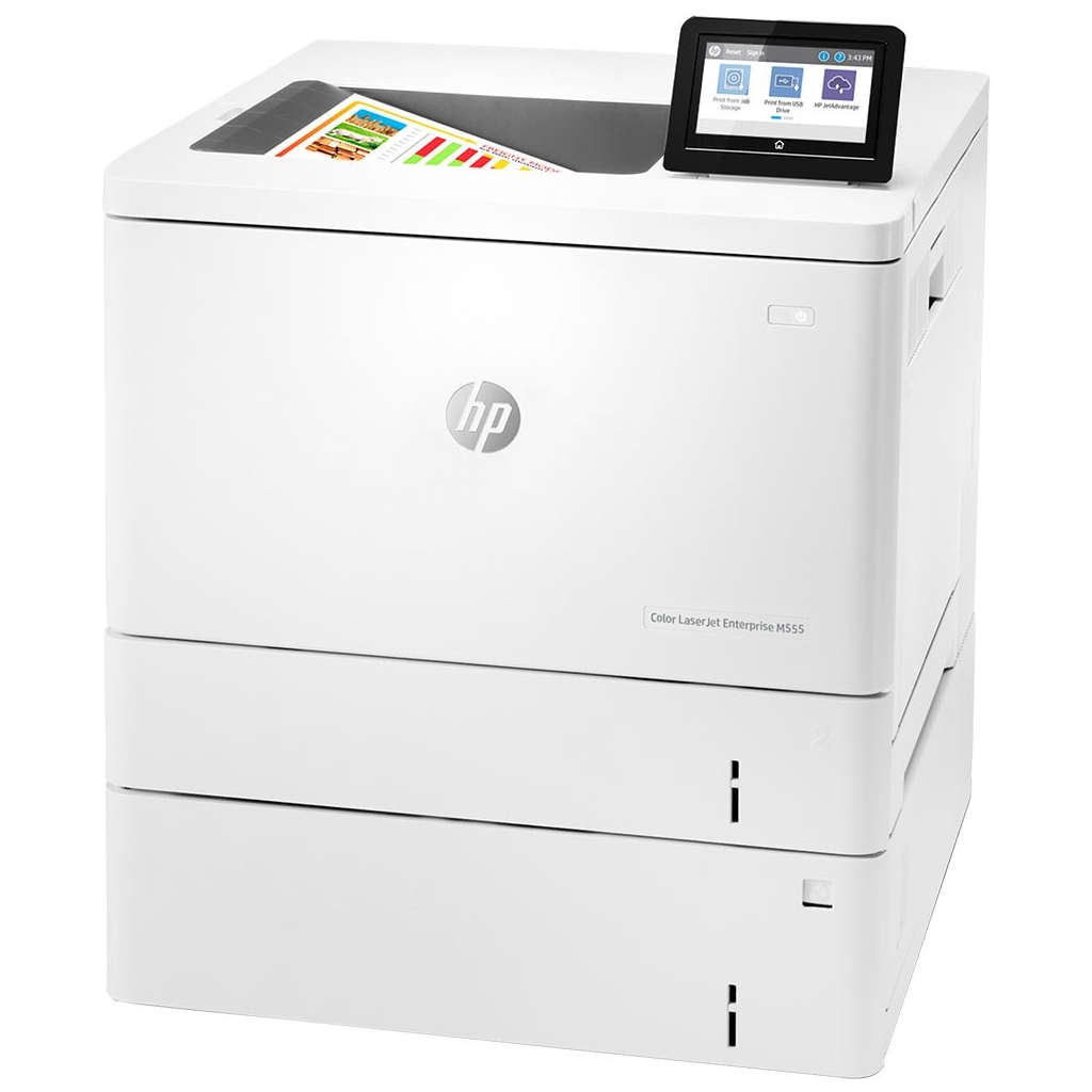 Лазерний принтер HP Color LaserJet Enterprise M555x (7ZU79A) - зображення 1