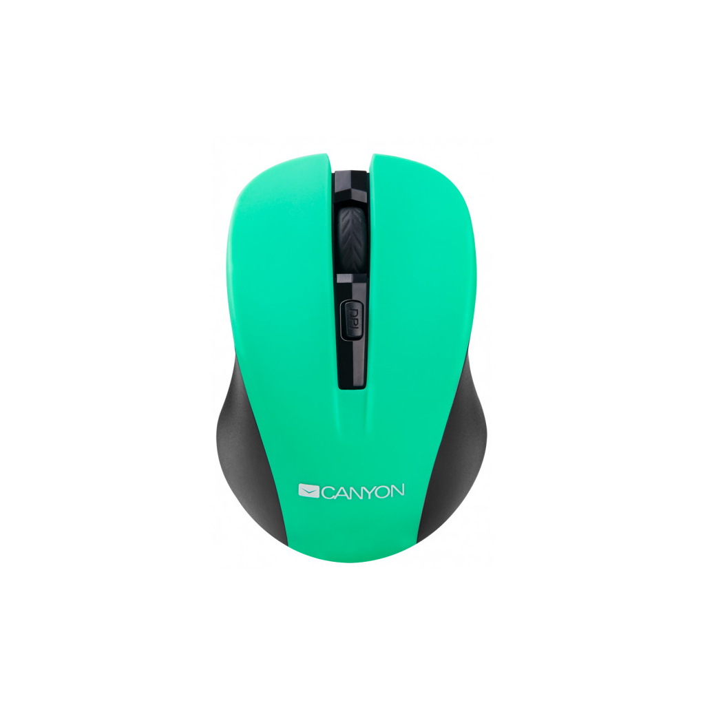 Мишка Canyon CNE-CMSW1GR Wireless Black-Green (CNE-CMSW1GR) - зображення 2