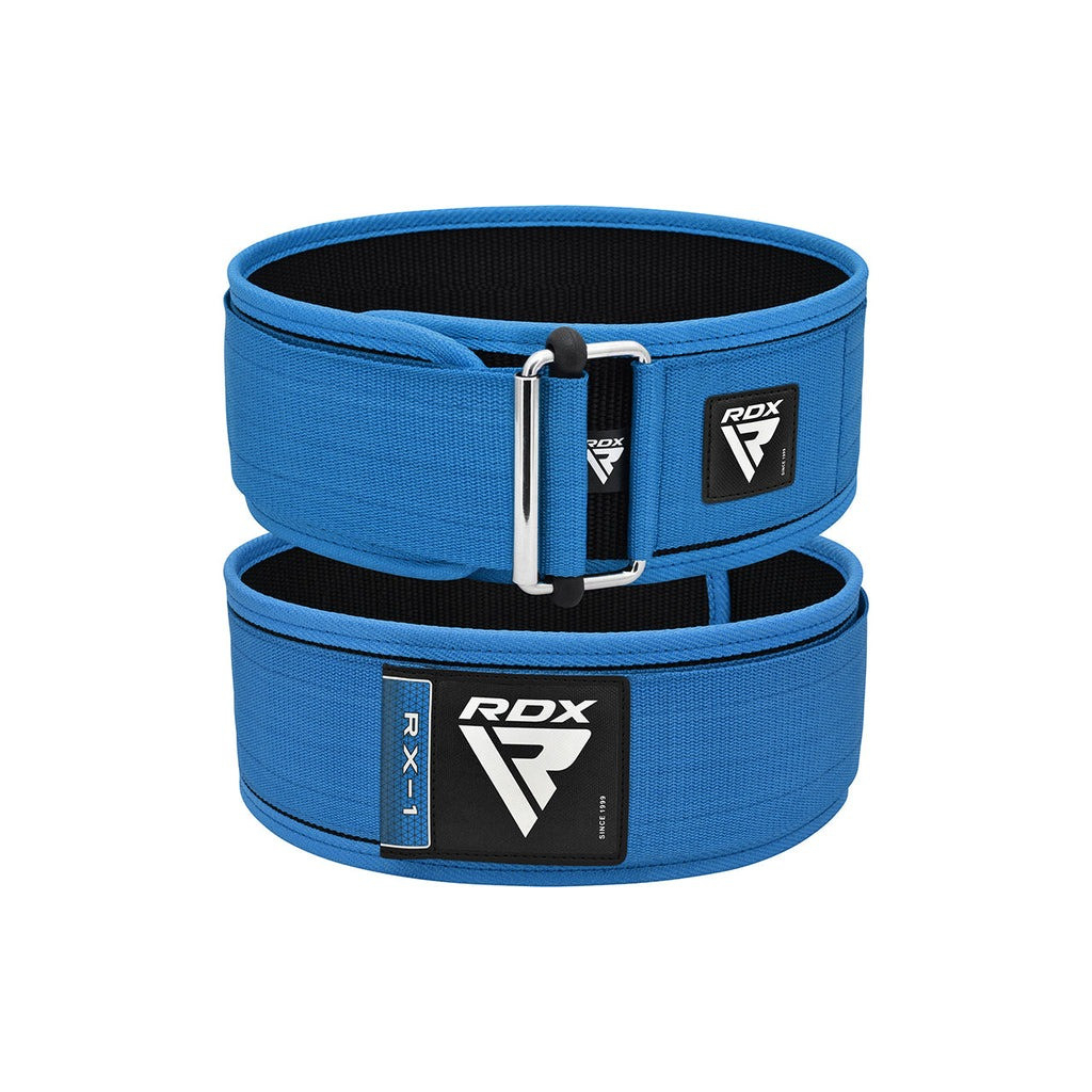 Атлетичний пояс RDX RX1 Weight Lifting Belt Blue XL (WBS-RX1U-XL) - зображення 2