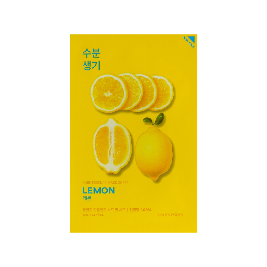 Маска для обличчя Holika Holika Pure Essence Lemon Лимон 20 мл (8806334368111) - зображення 1