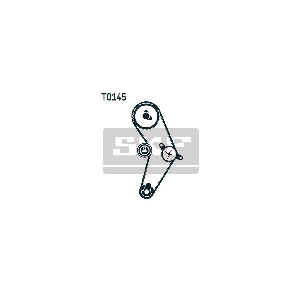 Комплект ременя ГРМ з помпой SKF VKMC 06005 - зображення 2
