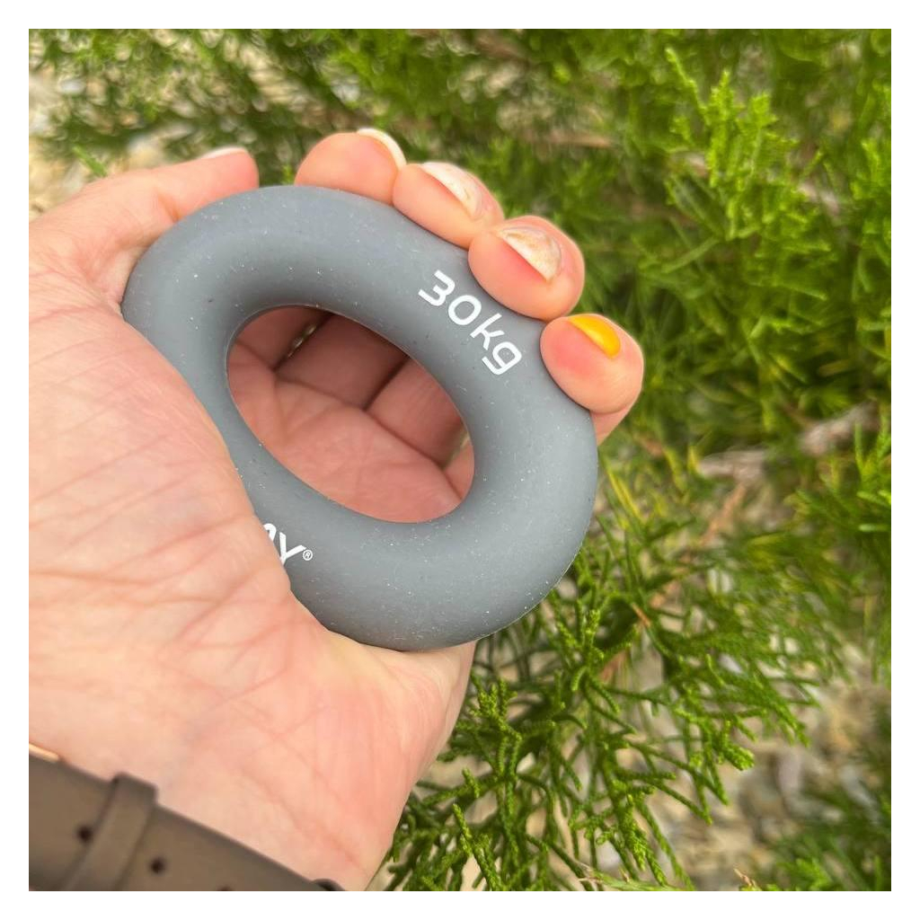 Еспандер PowerPlay PP-4324 Hand Grip Ring X-Hard 30 кг Сірий (PP_4324_30kg) - зображення 10