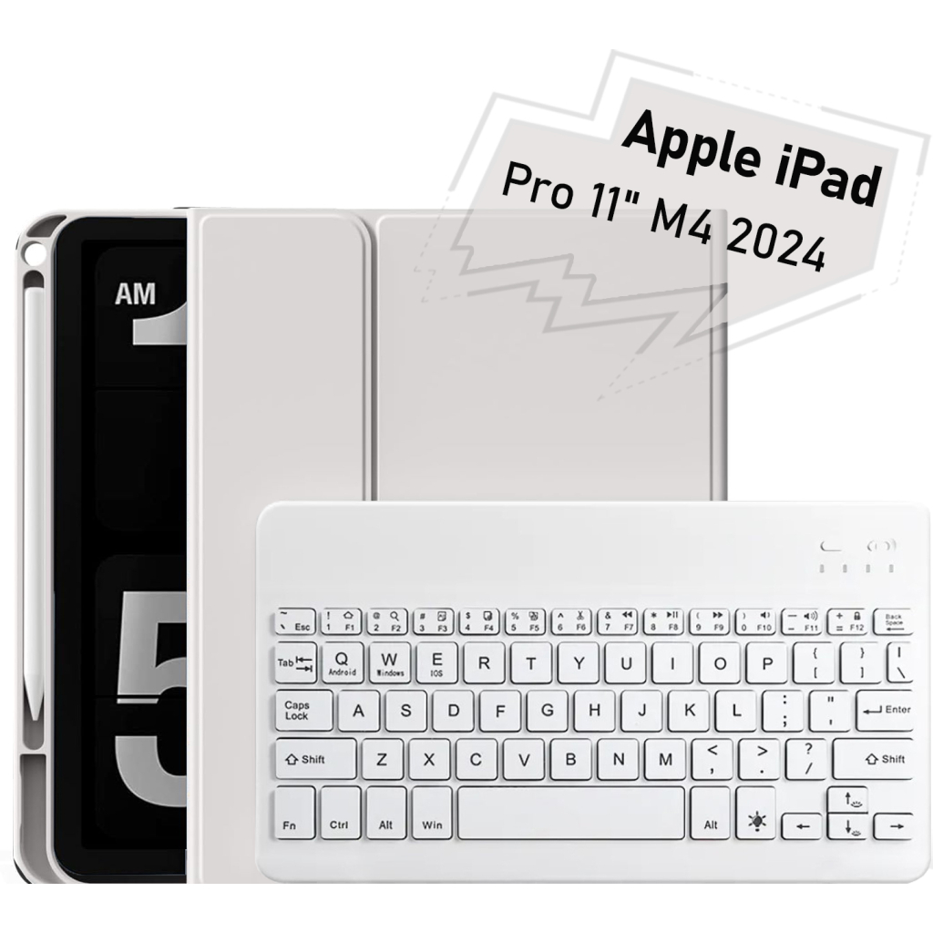 Чохол до планшета BeCover with keyboard Apple iPad Pro 11" M4 2024 Gray (712999) - зображення 1