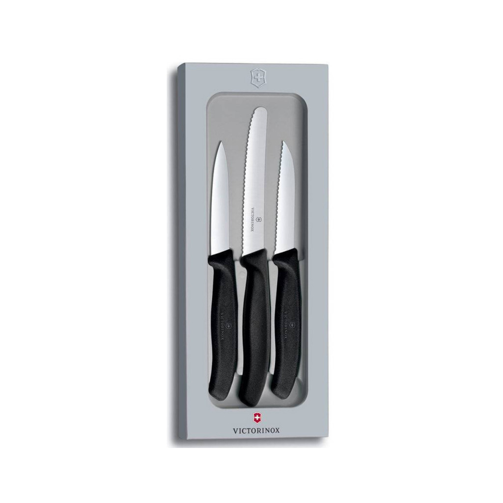 Набір ножів Victorinox SwissClassic Paring Set 3 шт Black (6.7113.3G) - зображення 2