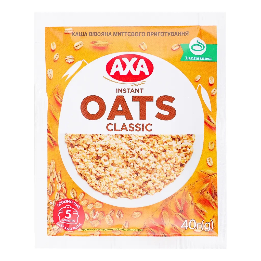 Їжа швидкого приготування АХА Каша Вівсяна 40 г (4820008123503) - зображення 1
