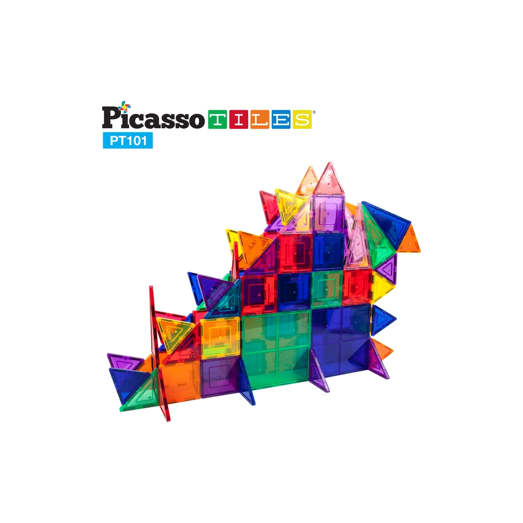 Конструктор Picasso магнітний Tiles Magnetic Building Blocks 101 деталь (817338022402) - зображення 3