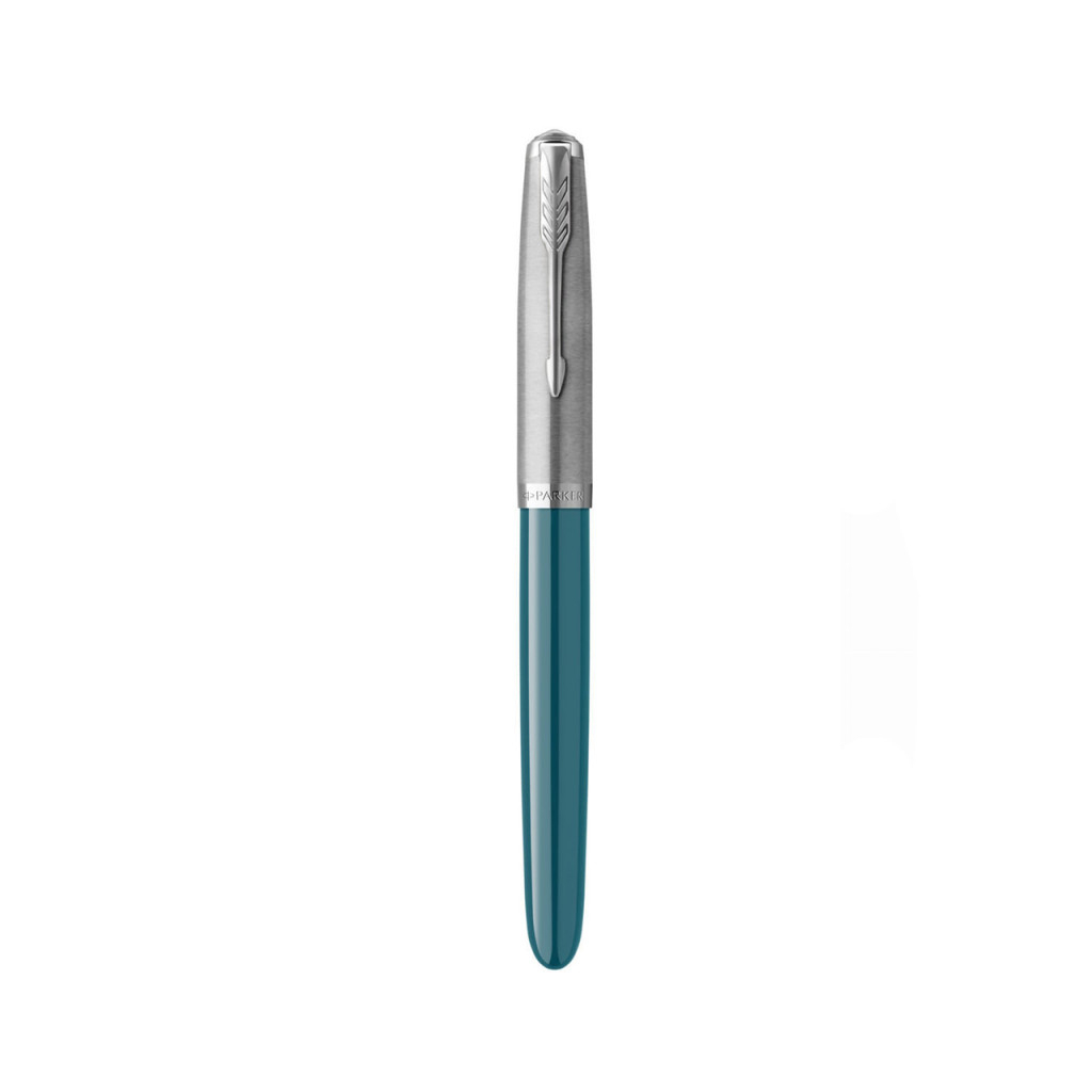 Ручка пір'яна Parker PARKER 51 Teal Blue CT FP F (55 311) - зображення 6