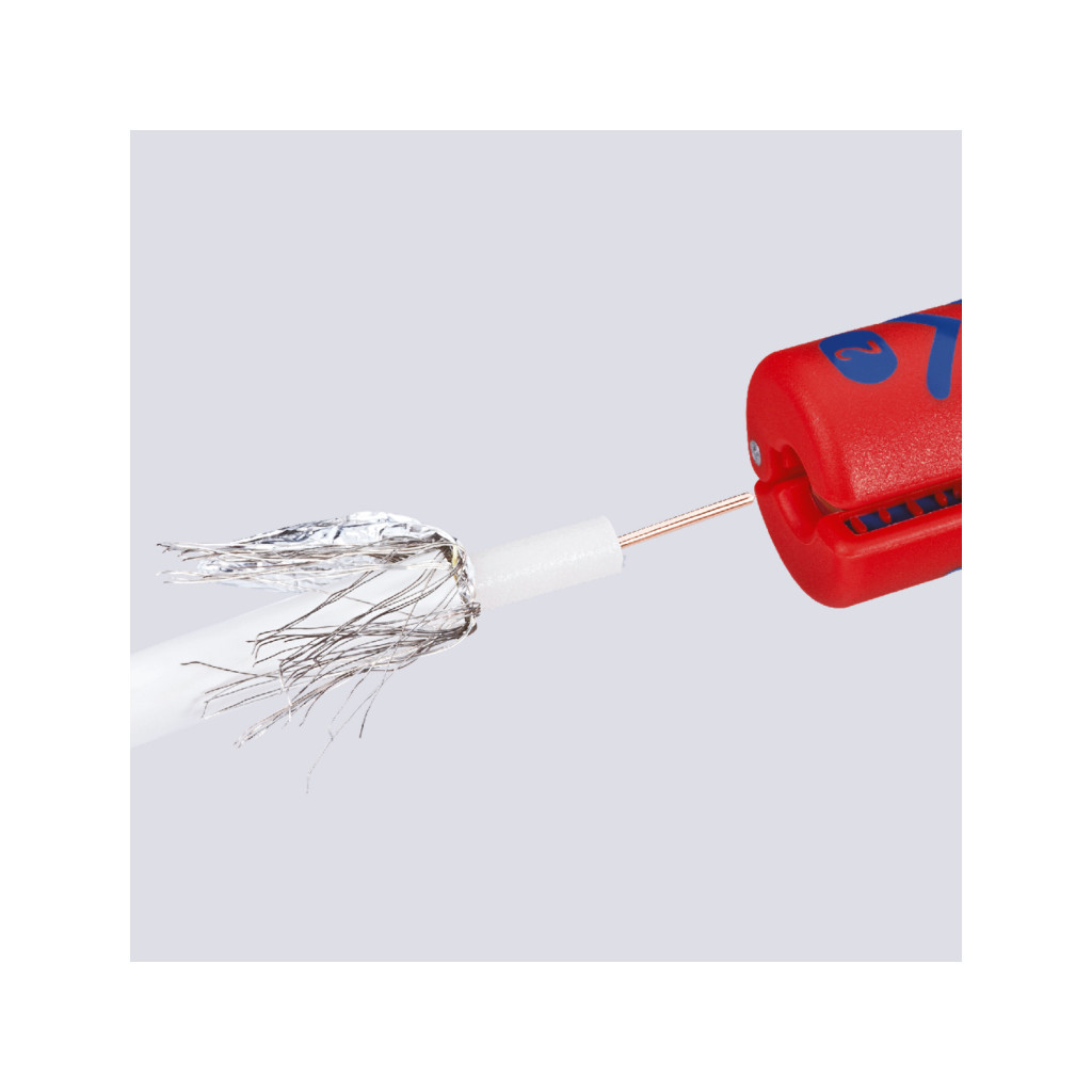 Знімач ізоляції KNIPEX для коаксіальних кабелів (16 60 100 SB) - зображення 4