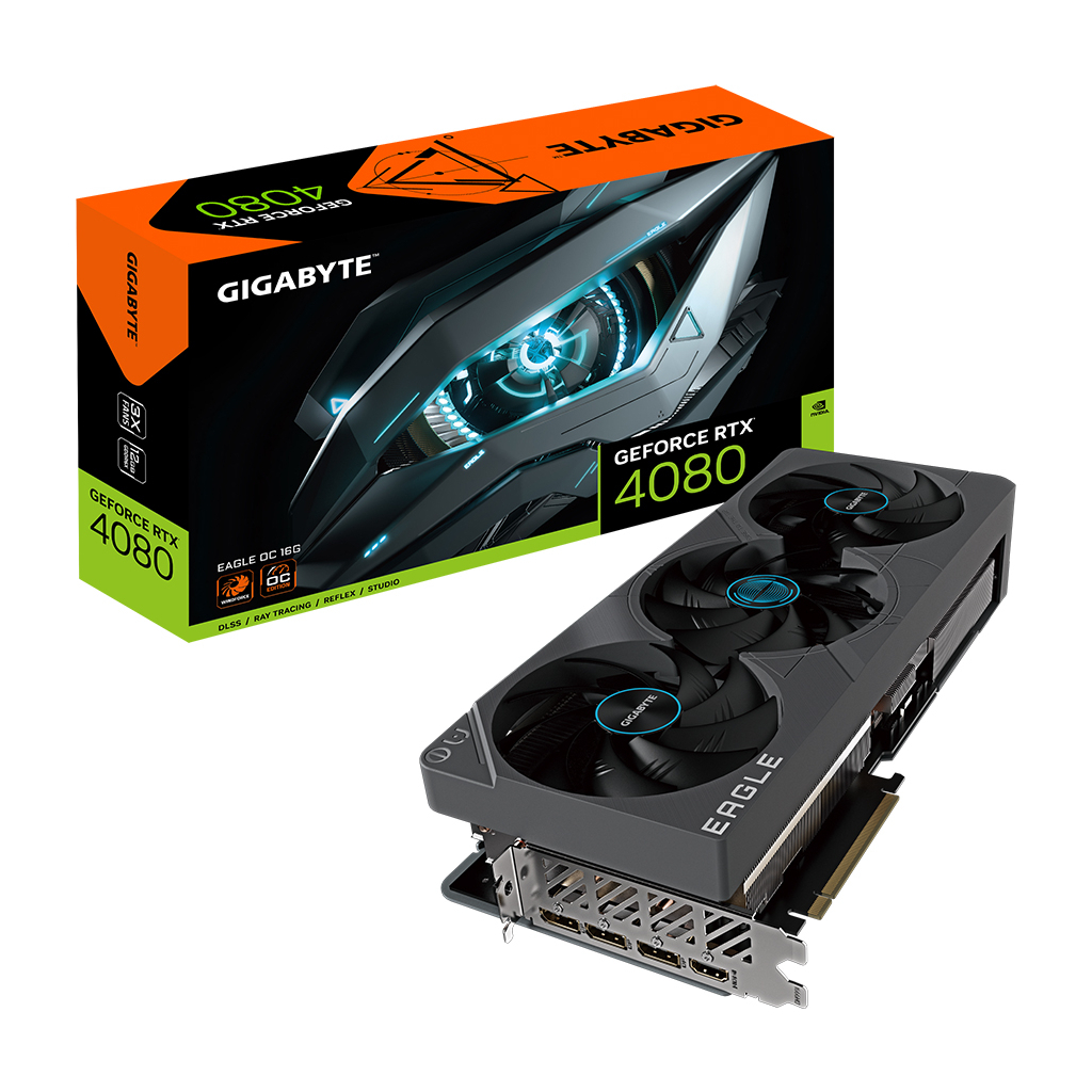 Відеокарта GIGABYTE GeForce RTX4080 16Gb EAGLE OC (GV-N4080EAGLE OC-16GD) - зображення 7