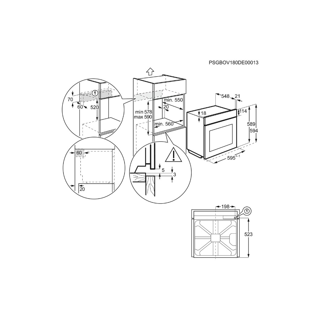 Духова шафа Electrolux OPEB2520V - зображення 10