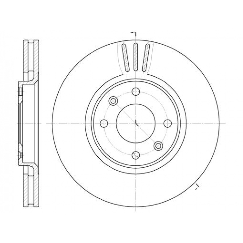 Гальмівний диск REMSA 6604.10 - зображення 1