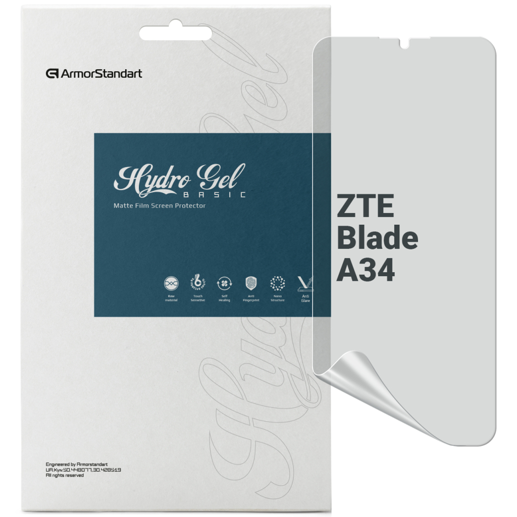 Плівка захисна Armorstandart Matte ZTE Blade A34 (ARM78874) - зображення 1