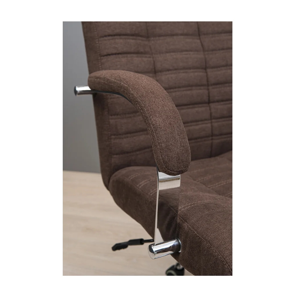 Офісне крісло Richman Атлант Хром П1 M-2 (Anyfix) Шкіра Люкс комбо Шоколад (R00000049261) - зображення 7
