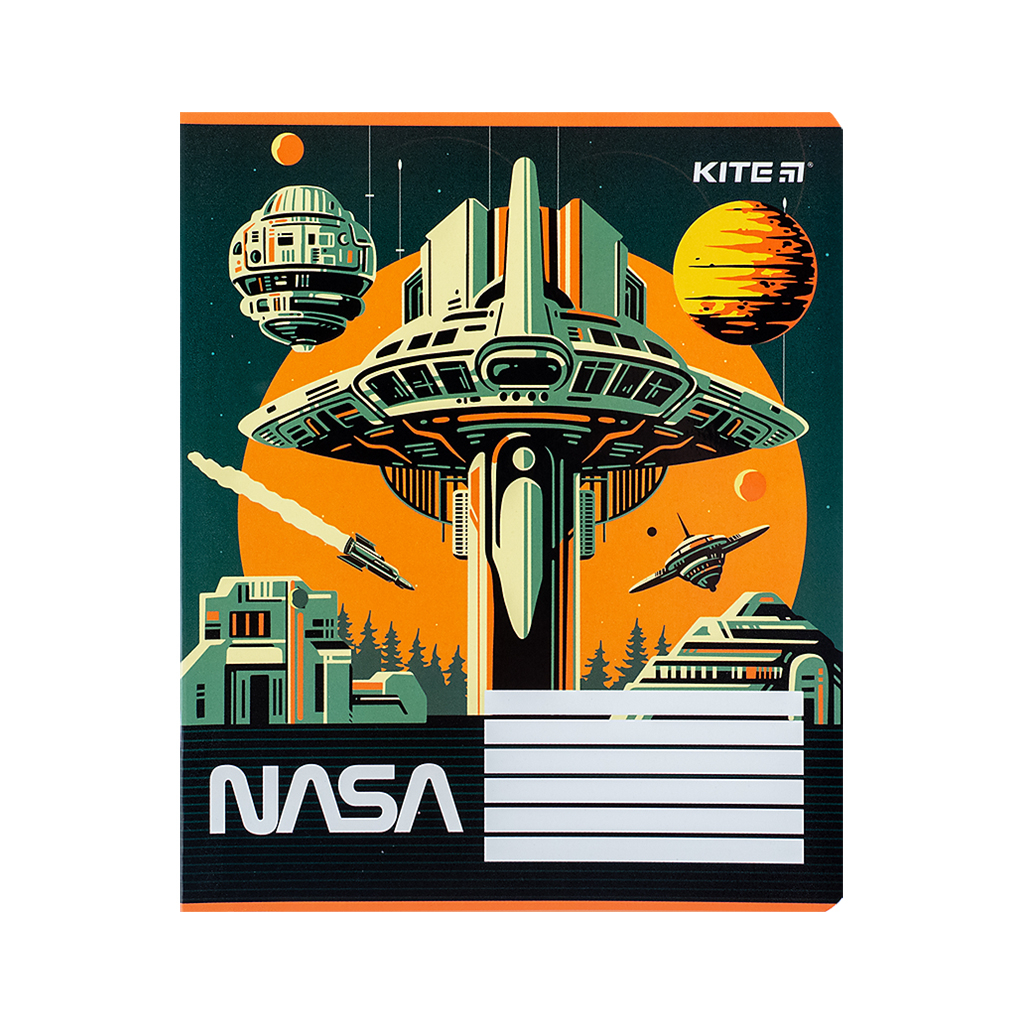 Зошит Kite NASA 12 аркушів, лінія (NS24-234) - изображение 6