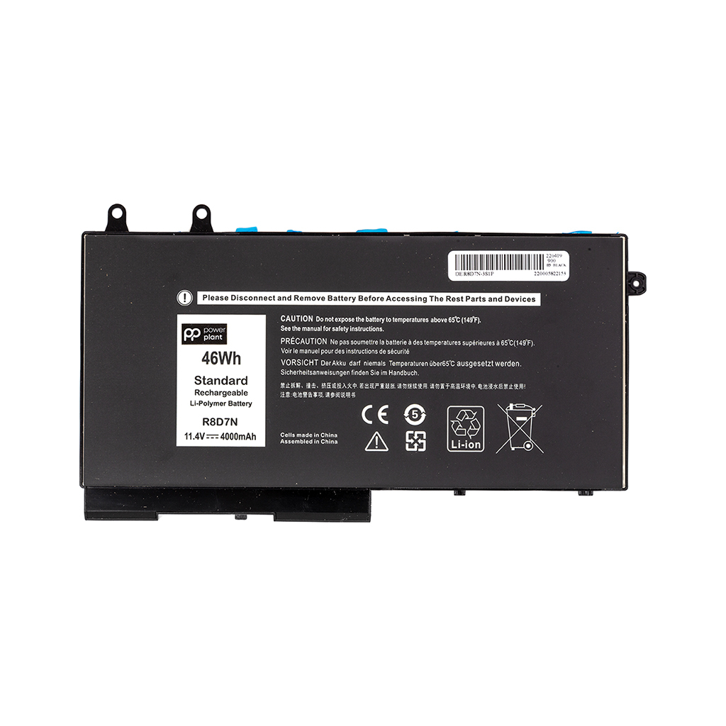 Акумулятор до ноутбука PowerPlant Dell Latitude 5400 E5400 Series (R8D7N) 11.4V 4000mAh (NB441617) - зображення 1