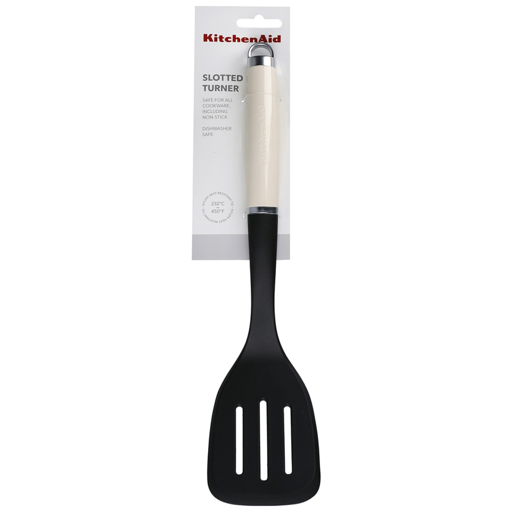 Лопатка кухонна KitchenAid Coreline з прорізами, 35,6 см, кремовий (KAG002OHACE) - зображення 4