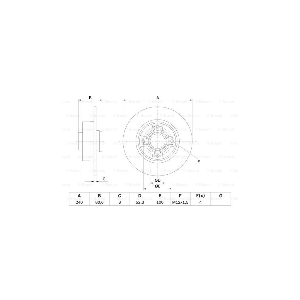 Гальмівний диск Bosch 0 986 479 007 - зображення 5