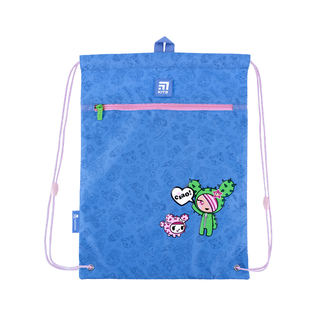 Сумка для взуття Kite Tokidoki Блакитна (TK24-601M-1) - зображення 3