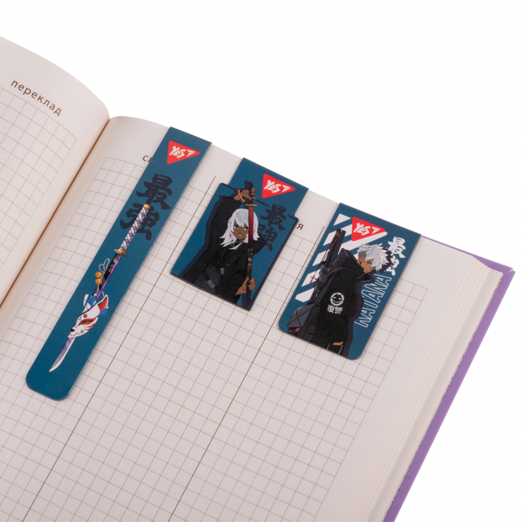 Закладки для книг Yes магнітні Anime 3 шт (708359) - зображення 3