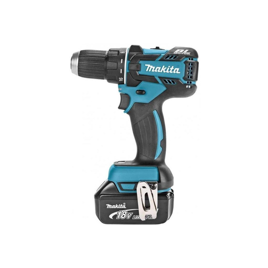 Шуруповерт Makita DDF480RF3J LXT, 18В, 3Аг х 3 шт, DC18RC, Makpac, 54/36 Нм - зображення 1