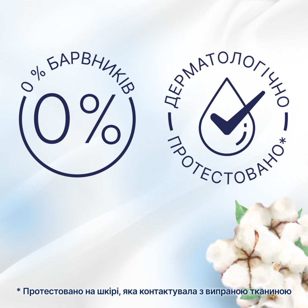 Кондиціонер для білизни Lenor Для чутливої шкіри Свіжість бавовни 2 х 1200 мл (8006540890134) - зображення 6