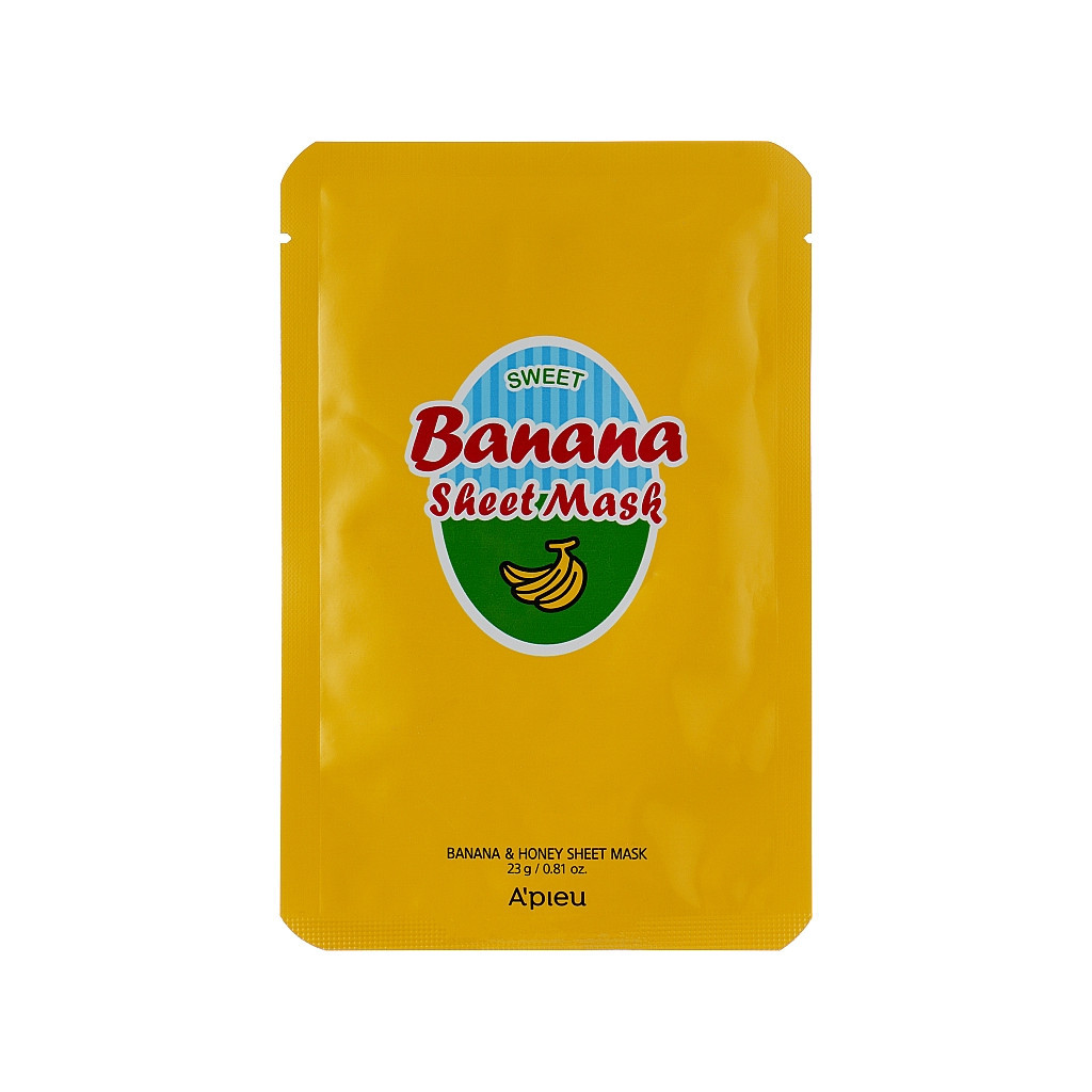 Маска для обличчя A'pieu Sweet Banana Sheet Mask 30 г (8806185729581) - зображення 1