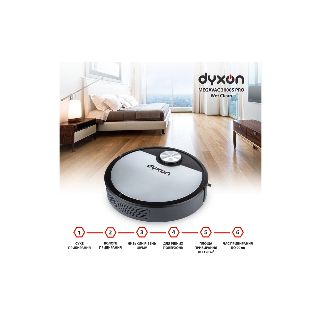 Пилосос DYXON MEGAVAC 3000S PRO Wet Clean (DXNVCMGVC3000SBSL) - зображення 10