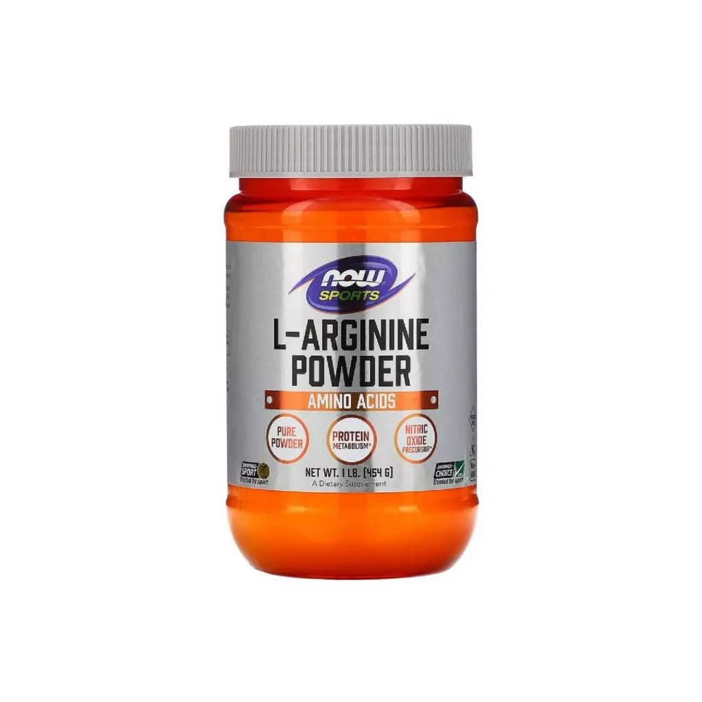 Амінокислота Now Foods L-Аргінін, L-Arginine Powder, порошок 454 гр (NOW-00210) - зображення 1