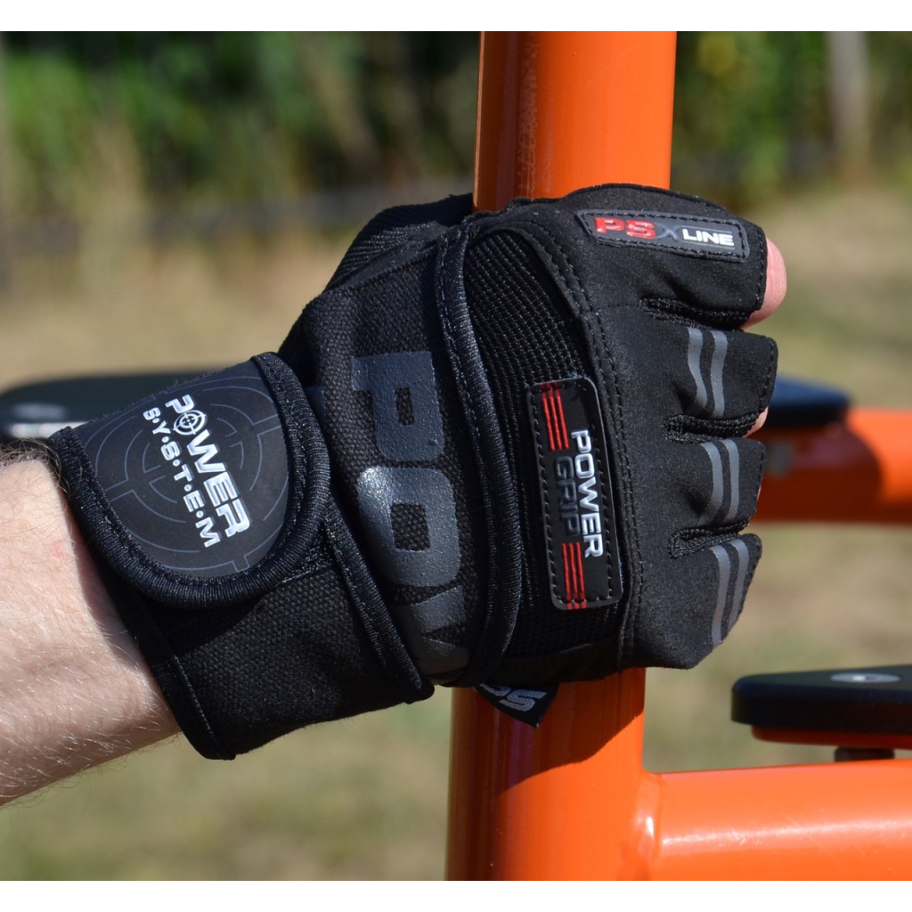 Рукавички для фітнесу Power System PS-2800 Power Grip Black XXL (PS-2800_XXL_Black) - зображення 4