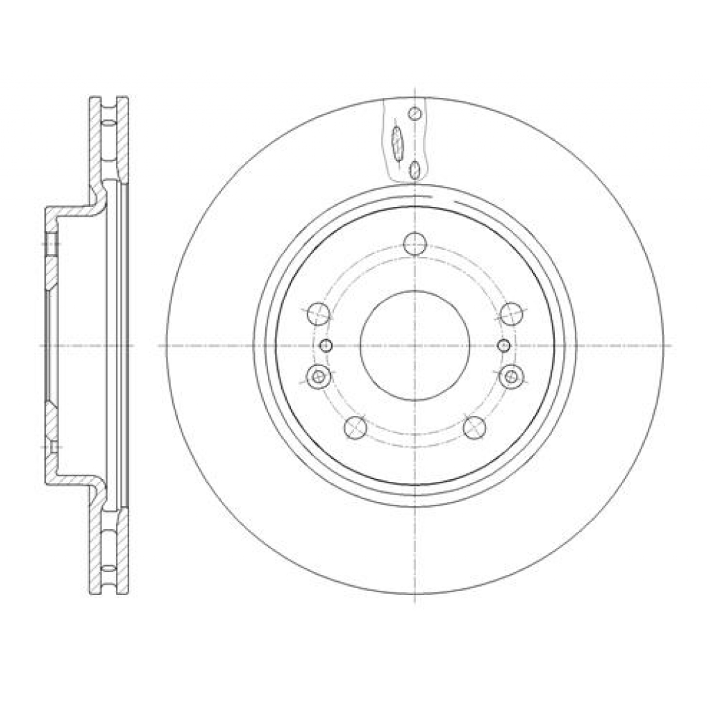 Гальмівний диск REMSA 61665.10 - зображення 1