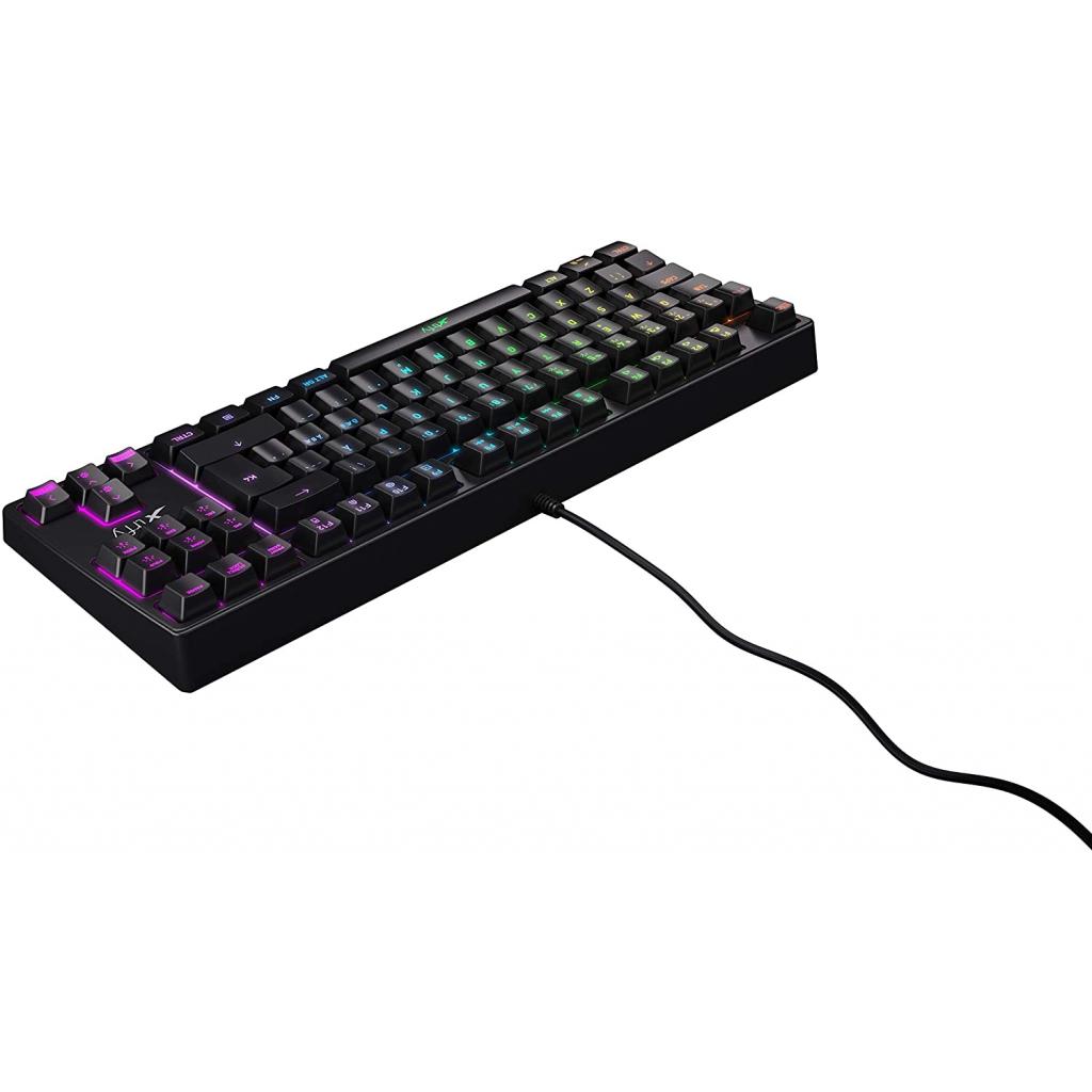 Клавіатура Xtrfy K4 TKL RGB Kailh Red Ukr-Ru Black (XG-K4-RGB-TKL-R-UKR) - зображення 6