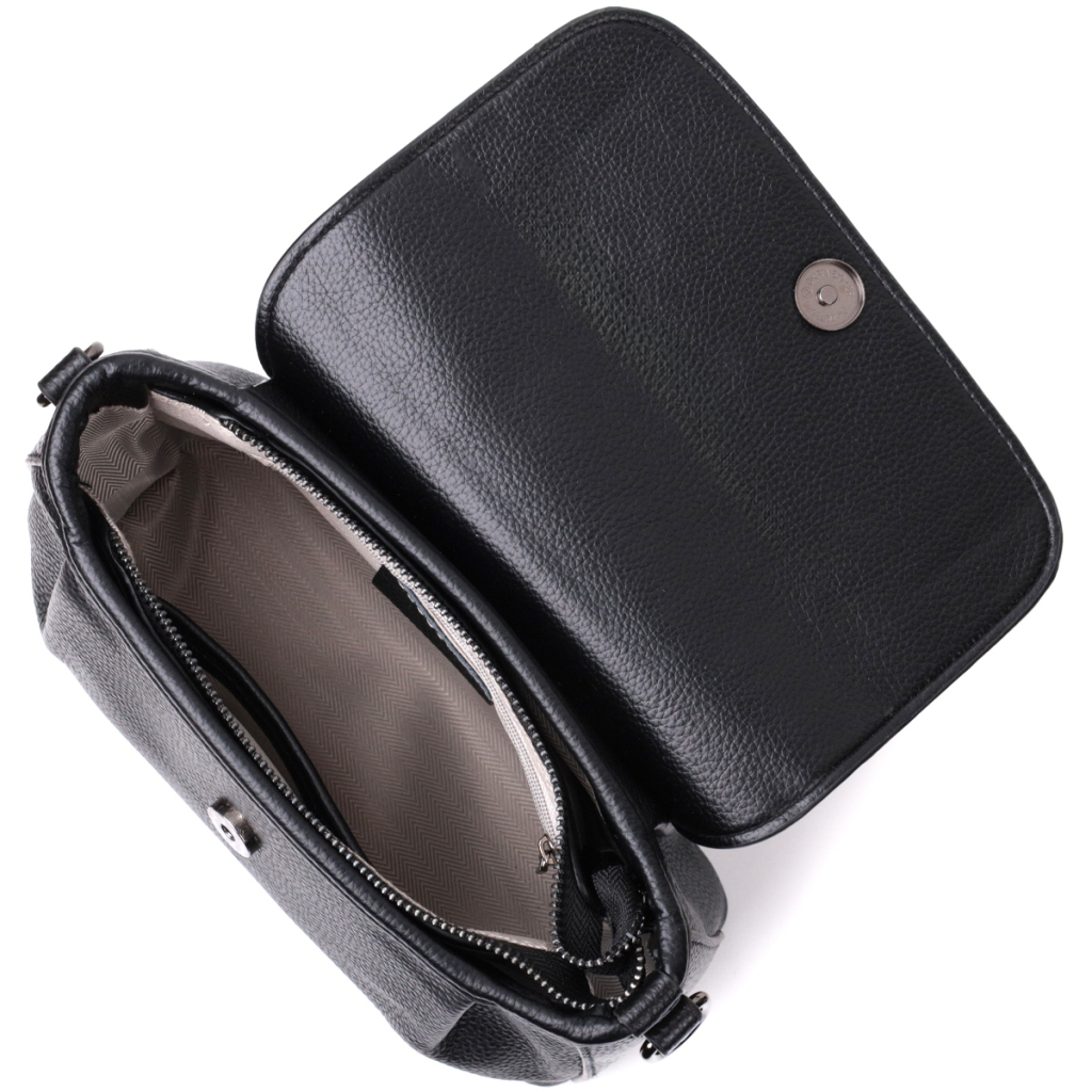 Сумка Vintage Жіноча з натуральної шкіри Чорна (22330) - зображення 5