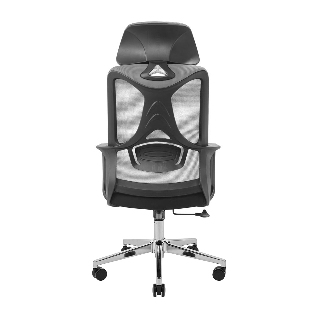 Офісне крісло Richman Монеро Хром M-1 (Tilt) Сітка чорна + сітка сіра (ADD0003211) - зображення 4