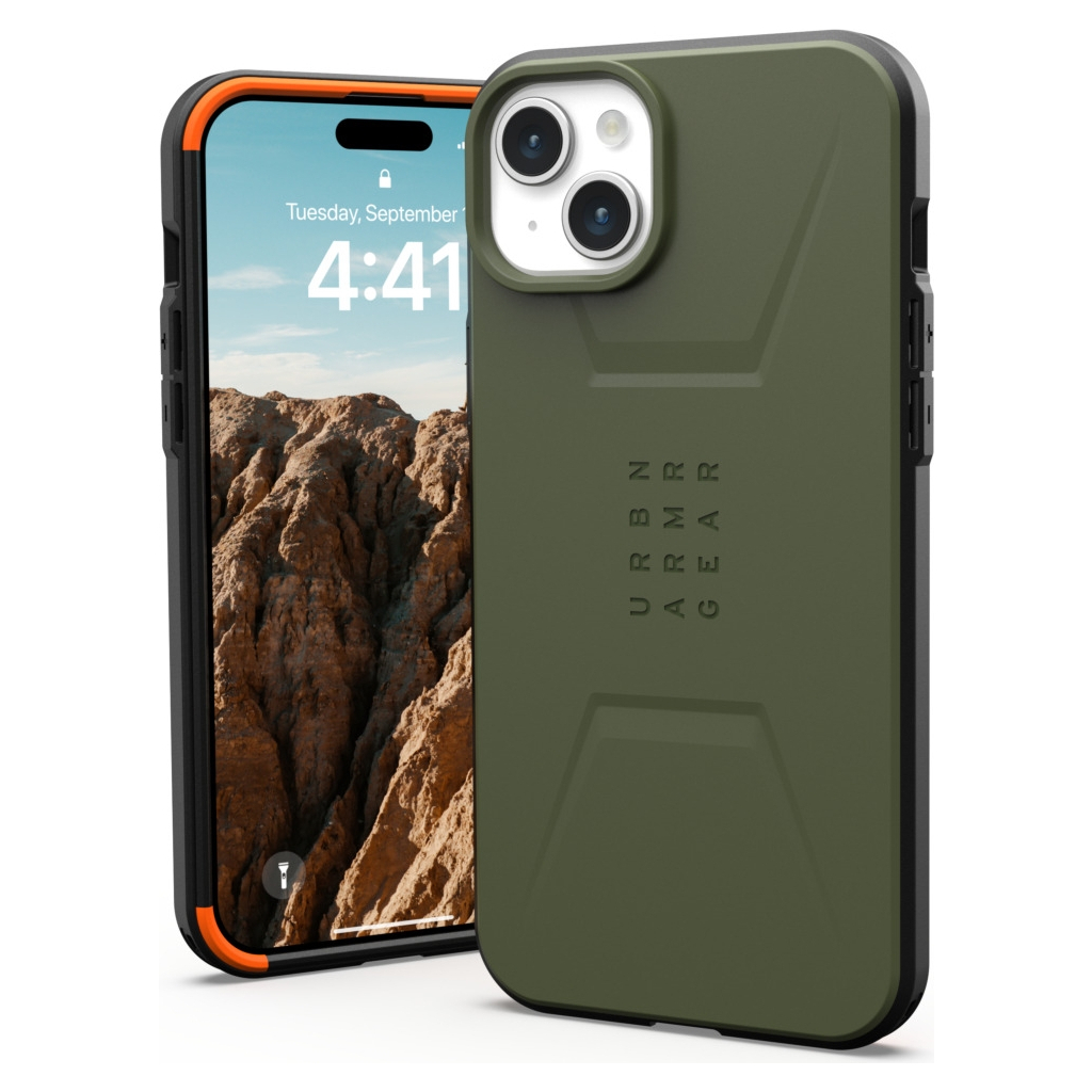 Чохол до мобільного телефона UAG Apple iPhone 15 Plus Civilian Magsafe, Olive Drab (114306117272) - зображення 10