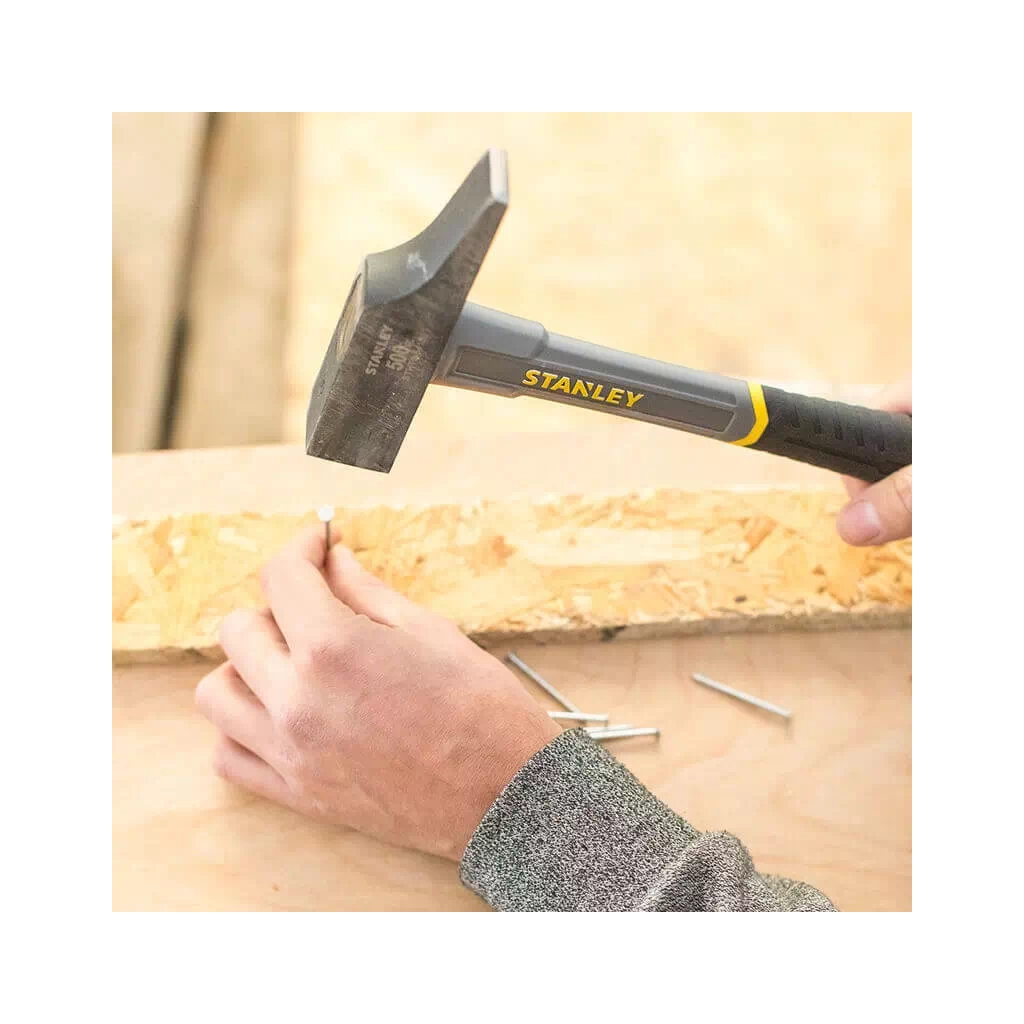 Молоток Stanley столярний Fiberglass, G=500 г, розмір голівки 30мм. (STHT0-54160) - изображение 4