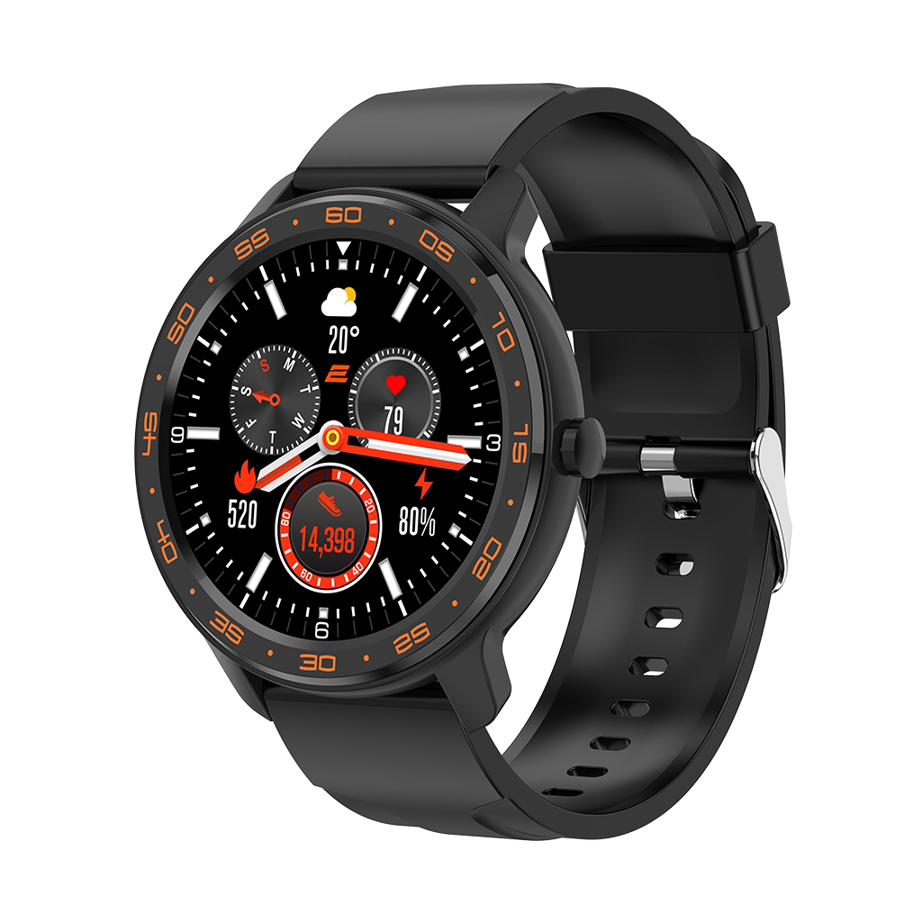 Смарт-годинник 2E Alpha X 46 mm Black-Orange (2E-CWW30BKOR) - зображення 1