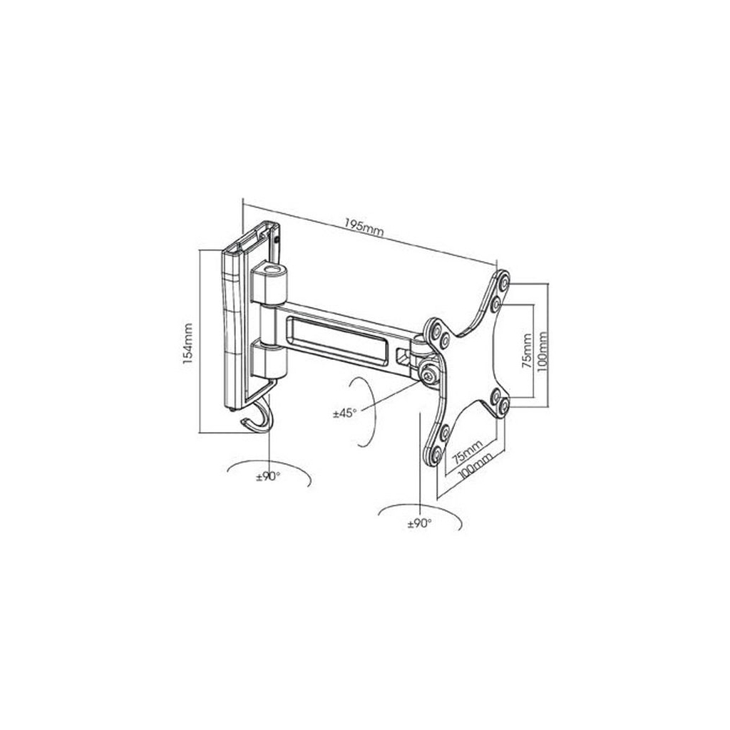 Кронштейн Manhattan MH TV 13" - 32" (460965) - зображення 3