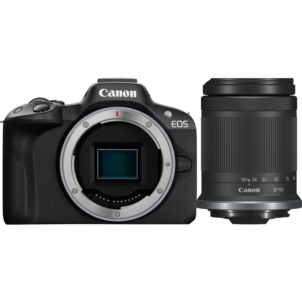 Цифровий фотоапарат Canon EOS R50 + RF-S 18-150 IS STM Black (5811C095) - зображення 1