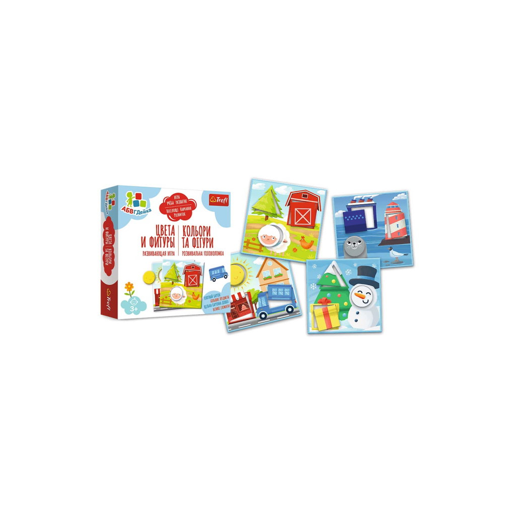 Настільна гра Trefl АБВГДейка. Кольори та фігури (02159) - зображення 2
