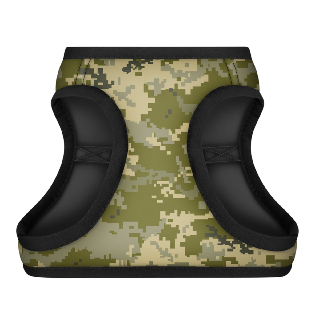 Шлея для собак WAUDOG Clothes з QR паспортом "Мілітарі" S2 (228-4026) - зображення 1