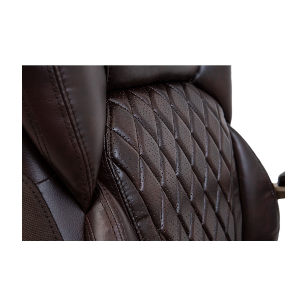Офісне крісло Richman Преміо Пластик Річ Synchro Шкіра Спліт Темно-коричнева (R00000042322) - зображення 7