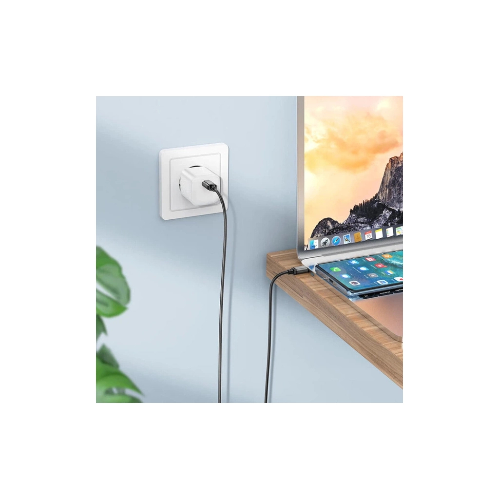 Дата кабель USB-C to USB-C 60W BX87 black BOROFONE (6974443389067) - зображення 3